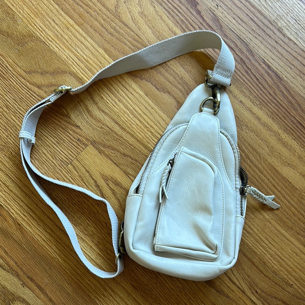 Cream Sling Bag
